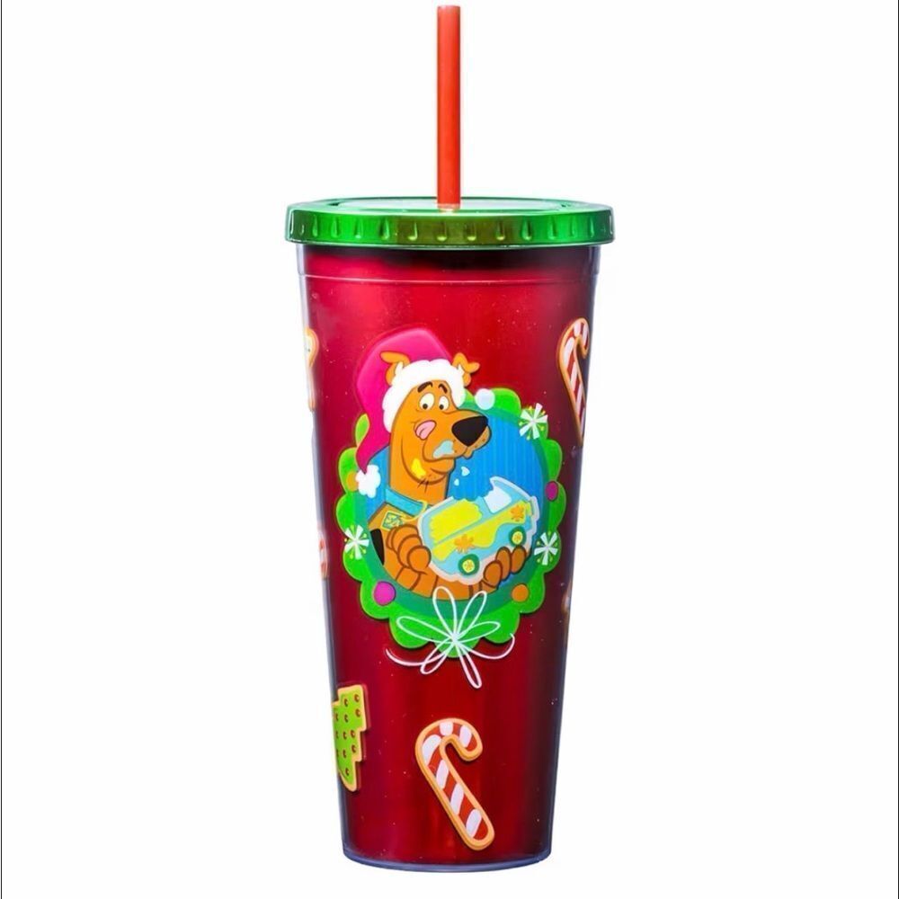 Scooby-Doo Holiday 20 oz Tumbler with Straw (2)